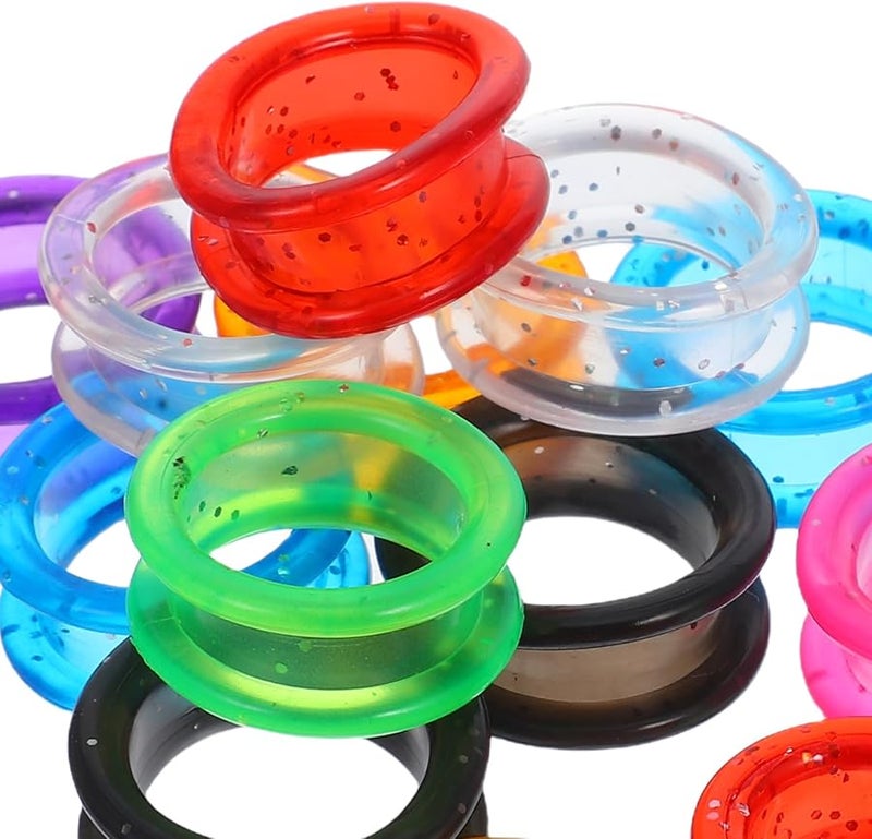 Silicone Finger Rings Scissors Guards 16Pcs Soft Thumb Inserts For Hairdressing Pet Grooming - Image 3